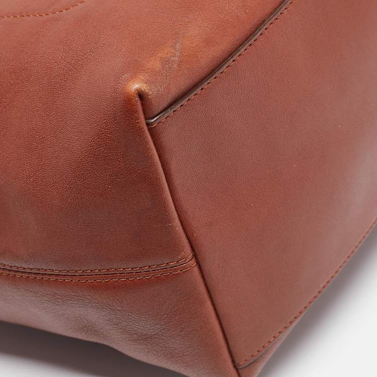 مملوكة مسبقًا Coach Dark Brown Leather Legacy Tassel Crossbody Bag