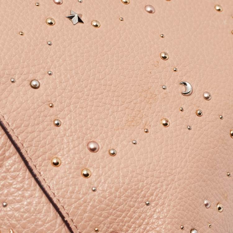 Pre Owned Coach Peach Leather Small Kelsey Satchel