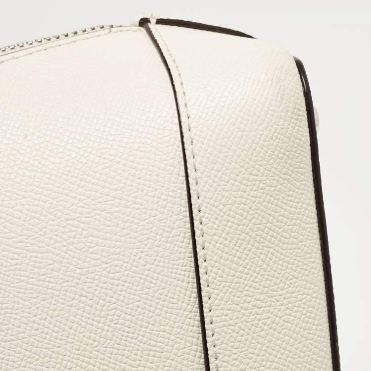 Pre Owned Coach Off White Leather Mini Sierra Satchel
