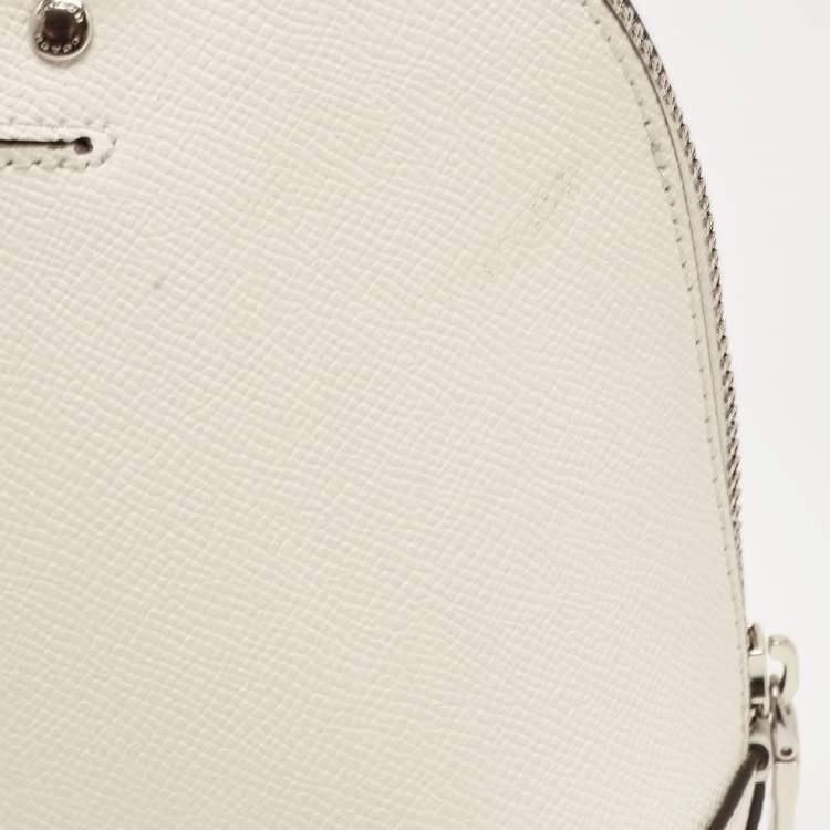 Pre Owned Coach Off White Leather Mini Sierra Satchel