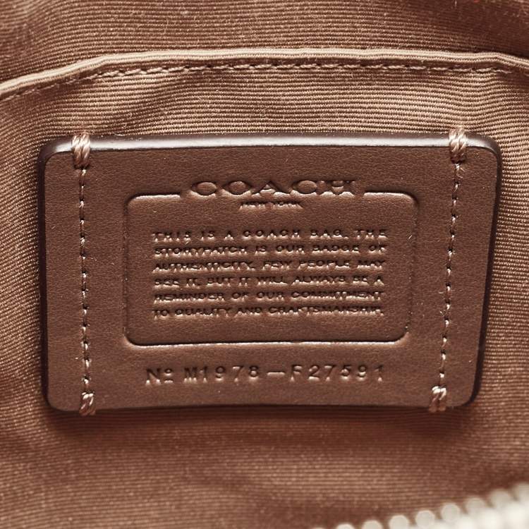 Pre Owned Coach Off White Leather Mini Sierra Satchel
