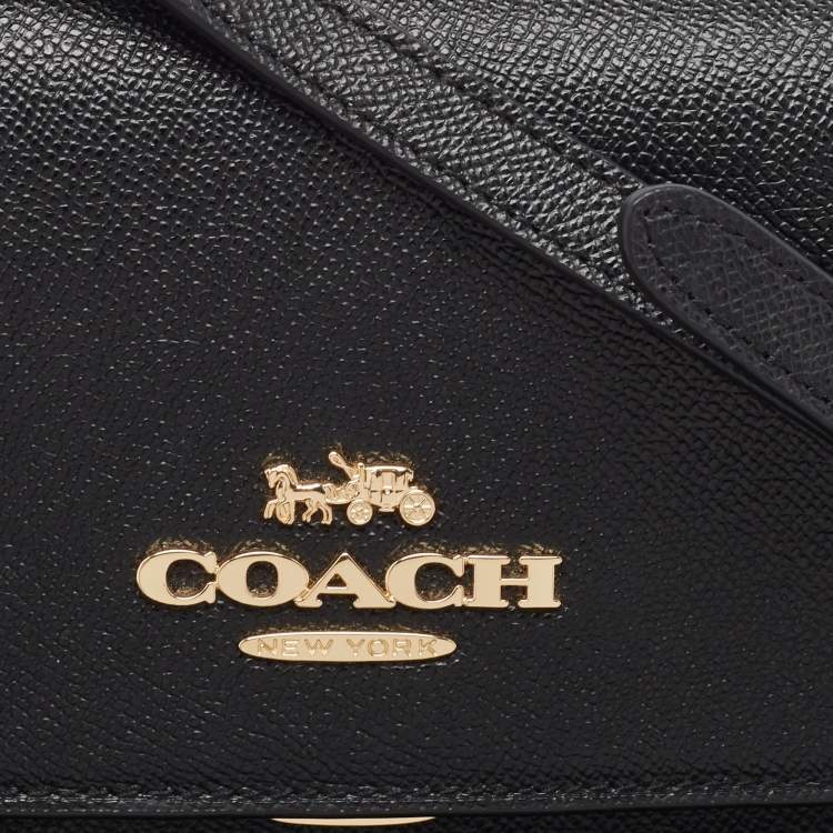 مملوكة مسبقًا Coach Black Leather Mini Brynn Crossbody Bag
