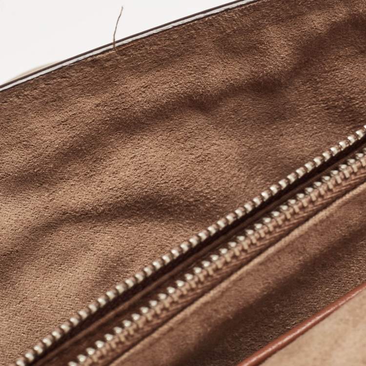 Pre Owned Coach Beige Signature Coated Canvas and Leather Tabby 26 Bag