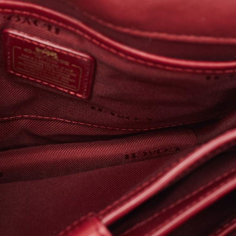 Pre Owned Coach Multicolor Leather Small Swagger Shoulder Bag
