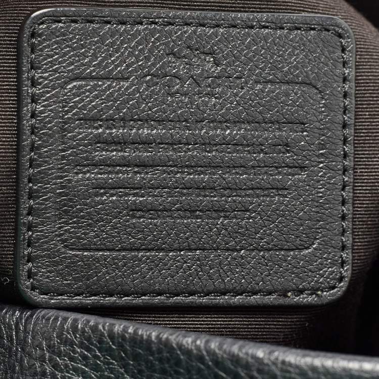 Pre Owned Coach Black Leather Scout Hobo