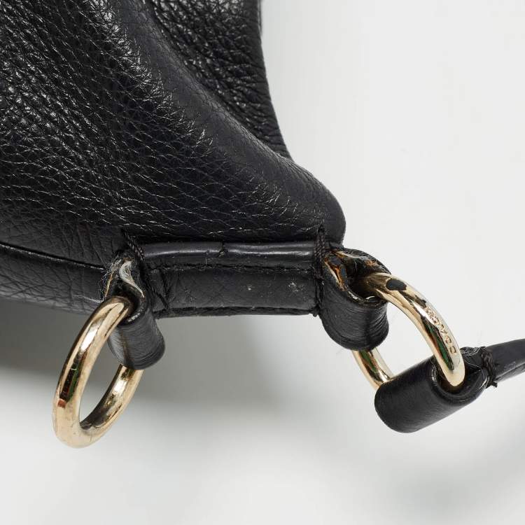 Pre Owned Coach Black Leather Scout Hobo