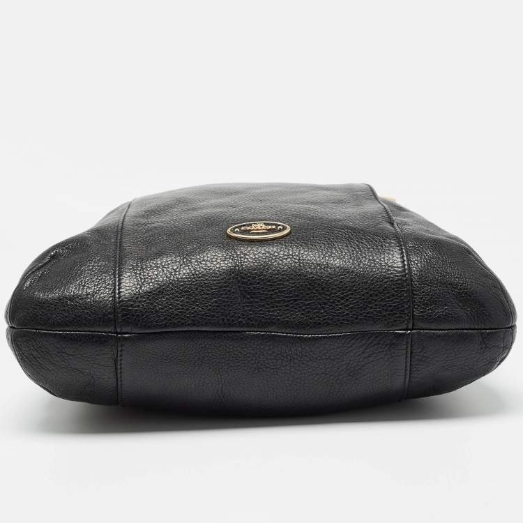 Pre Owned Coach Black Leather Scout Hobo