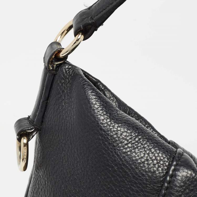 Pre Owned Coach Black Leather Scout Hobo