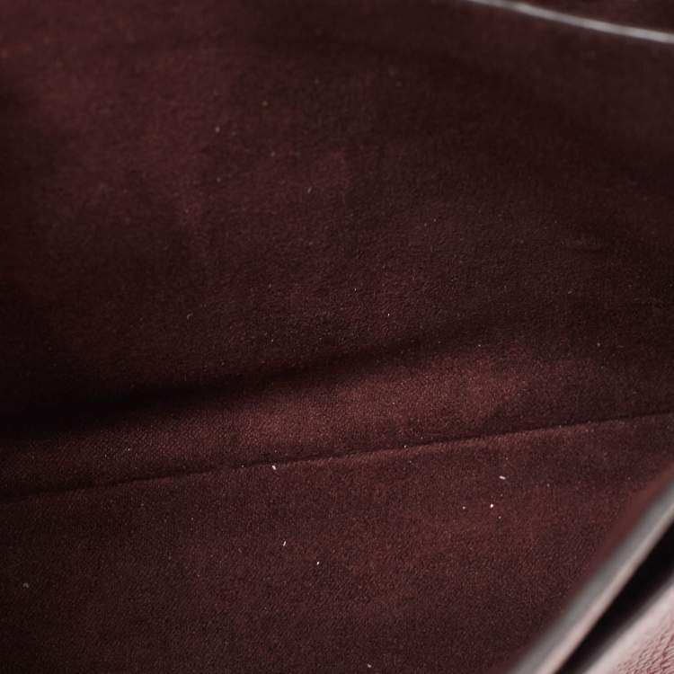 Pre Owned Coach Burgundy Leather Tabby Top Handle Bag