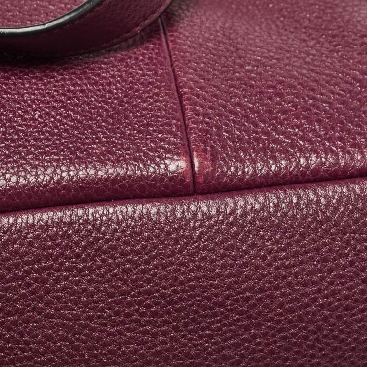 مملوكة مسبقًا Coach Burgundy Leather Drawstring Backpack