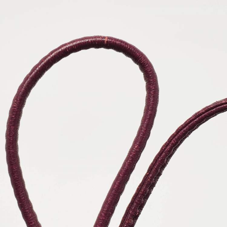 مملوكة مسبقًا Coach Burgundy Leather Drawstring Backpack