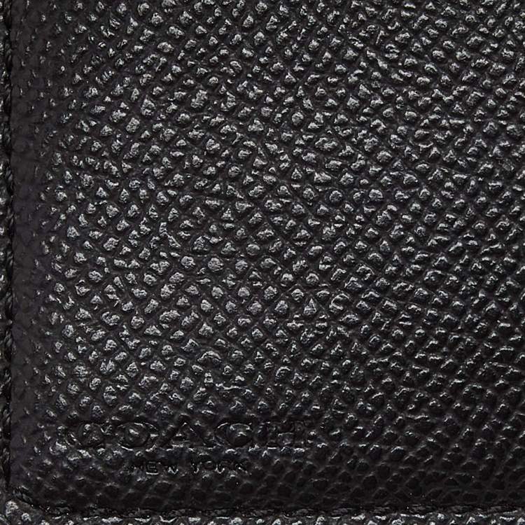 مملوكة مسبقًا Coach Black Leather Compact Wallet