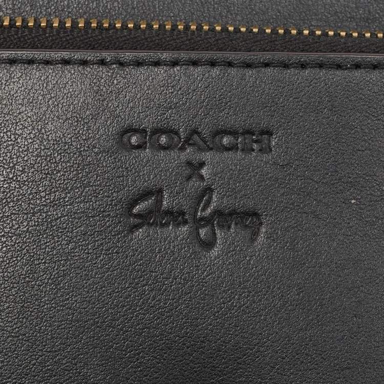 Pre Owned Coach x Selena Black Leather Hayden Crossbody Bag