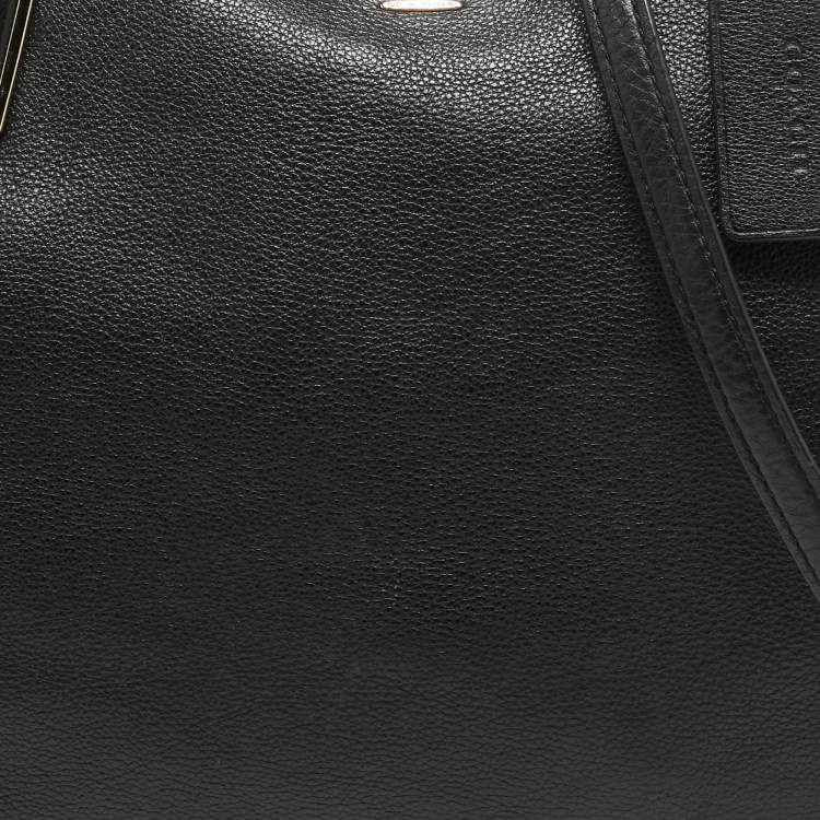 Pre Owned Coach Black Leather Kelsey Satchel