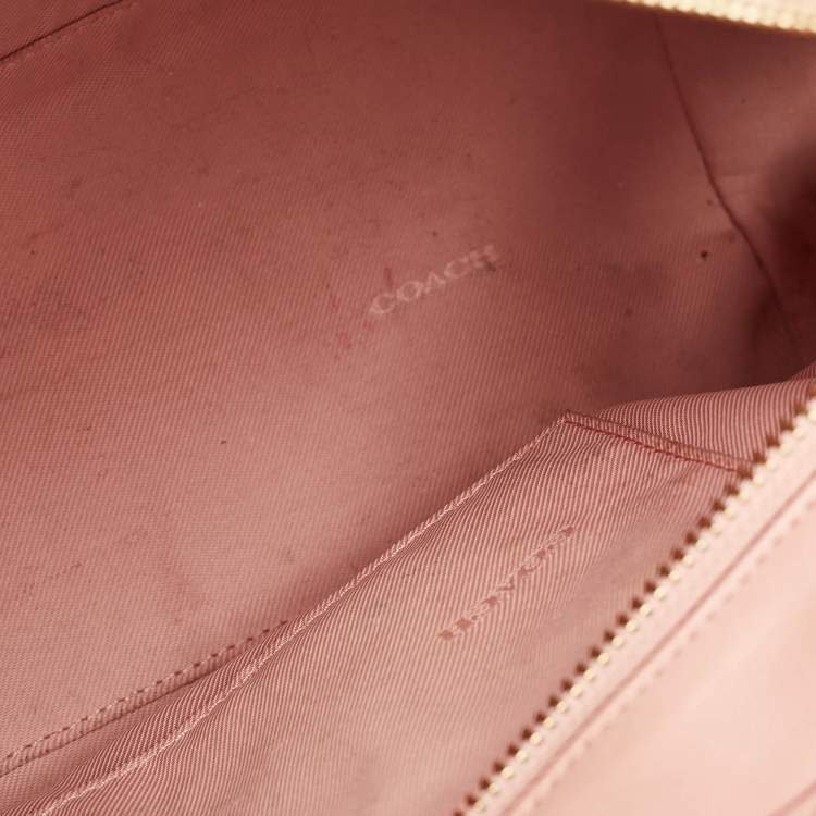 Pre Owned Coach Two Tone Red Leather Swagger 27 Carryall Tote