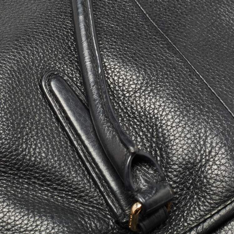 Pre Owned Coach Black Leather Morgan Tote