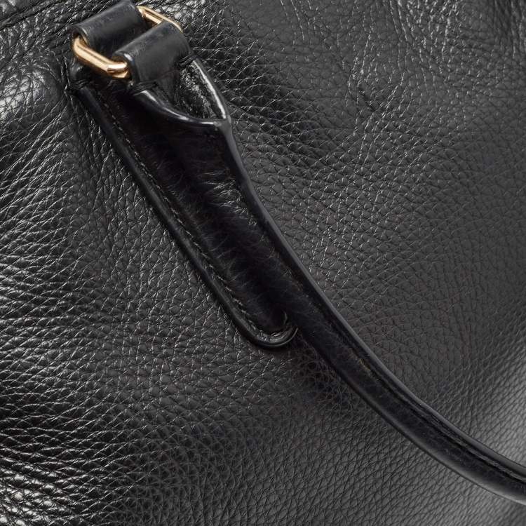 Pre Owned Coach Black Leather Morgan Tote