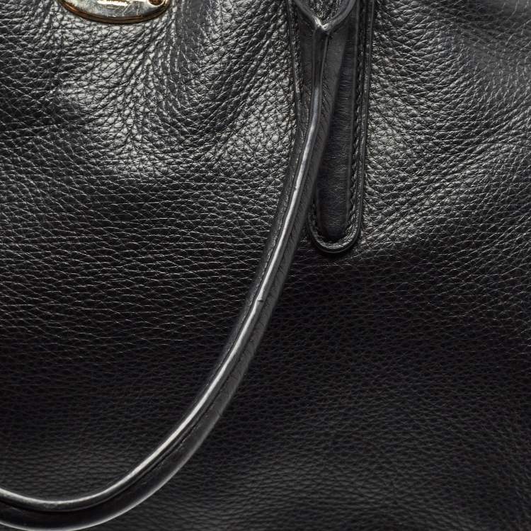 Pre Owned Coach Black Leather Morgan Tote