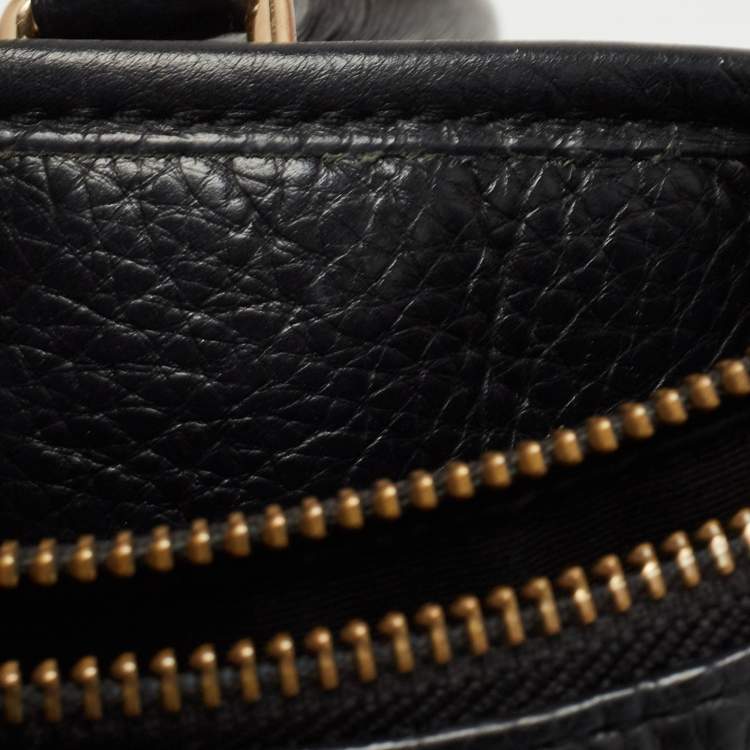 Pre Owned Coach Black Leather Morgan Tote