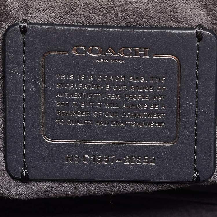 مملوكة مسبقًا Coach Blue Leather Small Parker Chain Flap Shoulder Bag