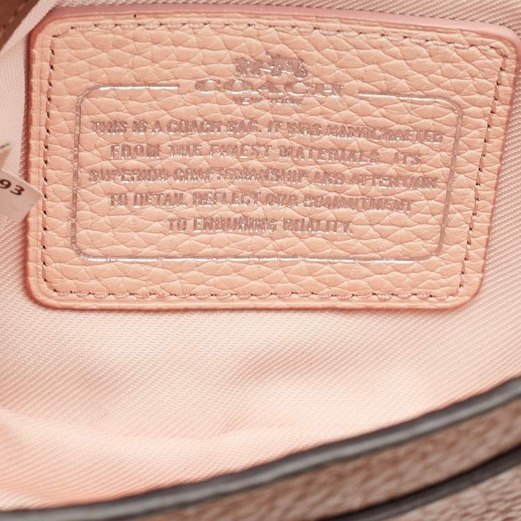 Pre Owned Coach Brown Leather Rivets Dakotah Crossbody Bag