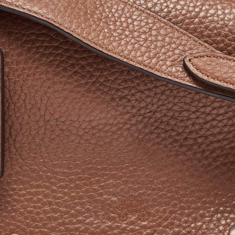 Pre Owned Coach Brown Leather Rivets Dakotah Crossbody Bag