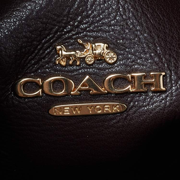 Pre Owned Coach Black Leather Hadley Hobo