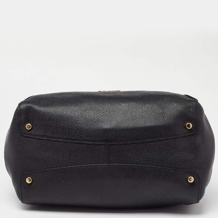 Pre Owned Coach Black Leather Hadley Hobo