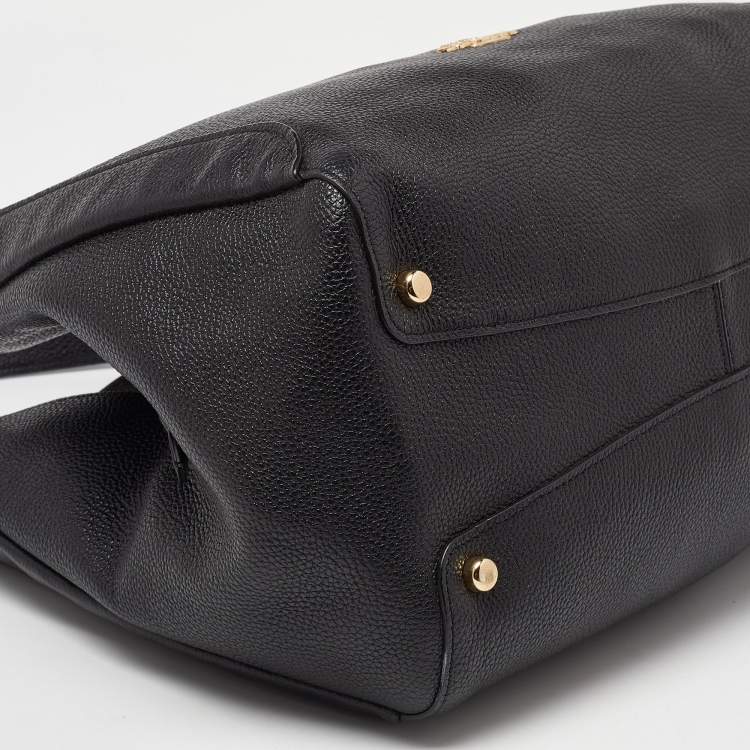 Pre Owned Coach Black Leather Hadley Hobo