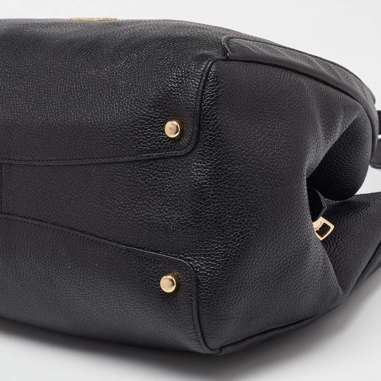 Pre Owned Coach Black Leather Hadley Hobo