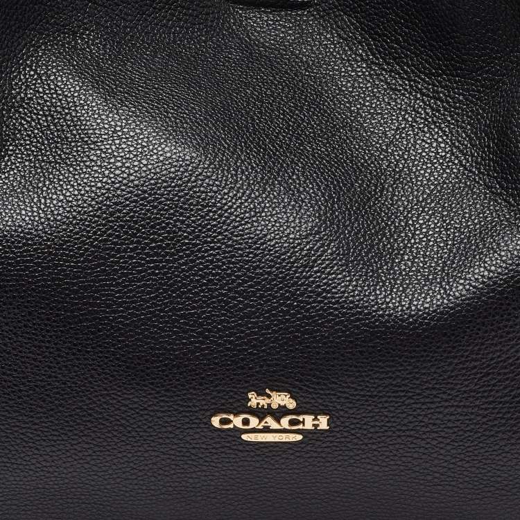 Pre Owned Coach Black Leather Hadley Hobo