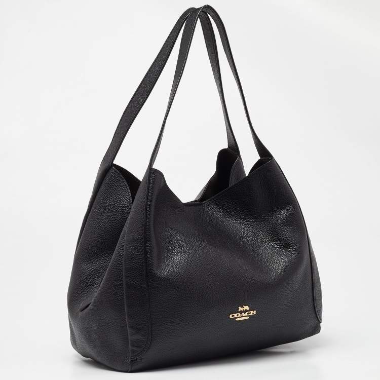 Pre Owned Coach Black Leather Hadley Hobo