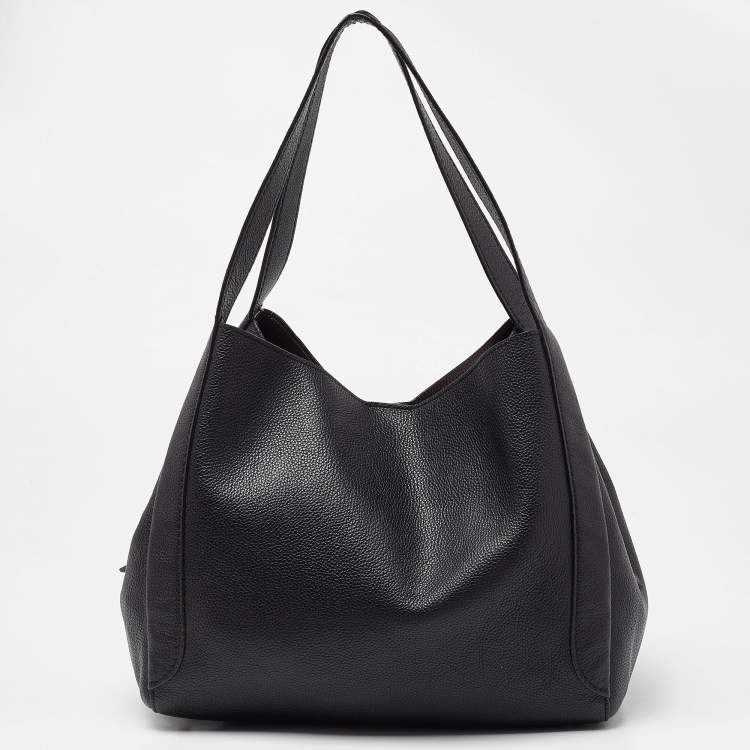 Pre Owned Coach Black Leather Hadley Hobo