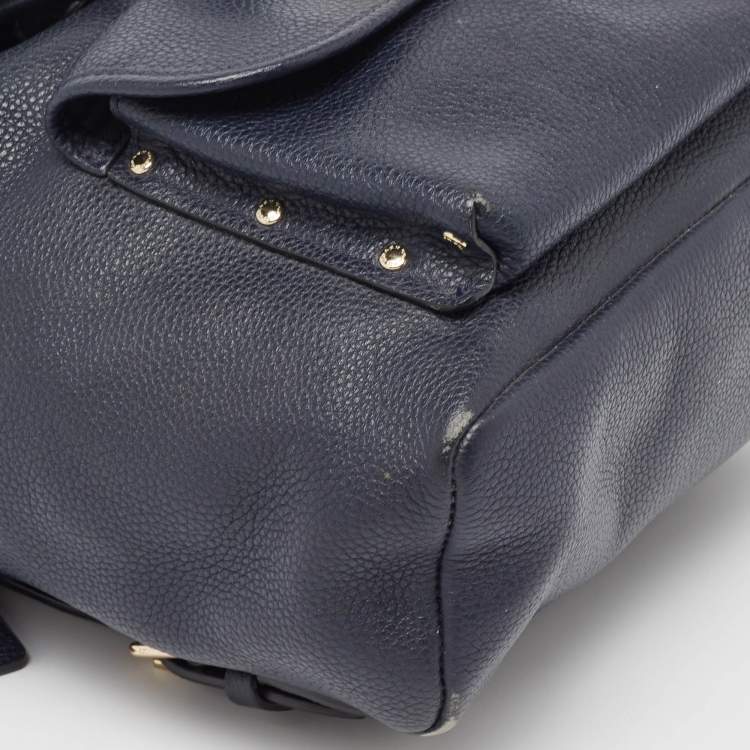 مملوكة مسبقًا Coach Black Leather Mini Turnlock Rucksack Backpack