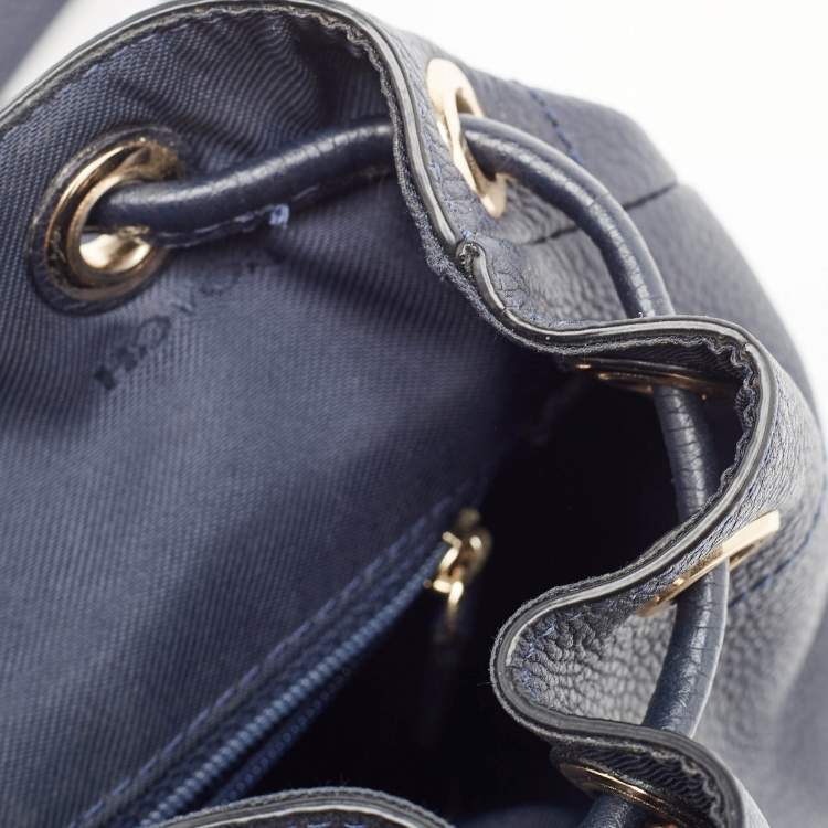 مملوكة مسبقًا Coach Black Leather Mini Turnlock Rucksack Backpack