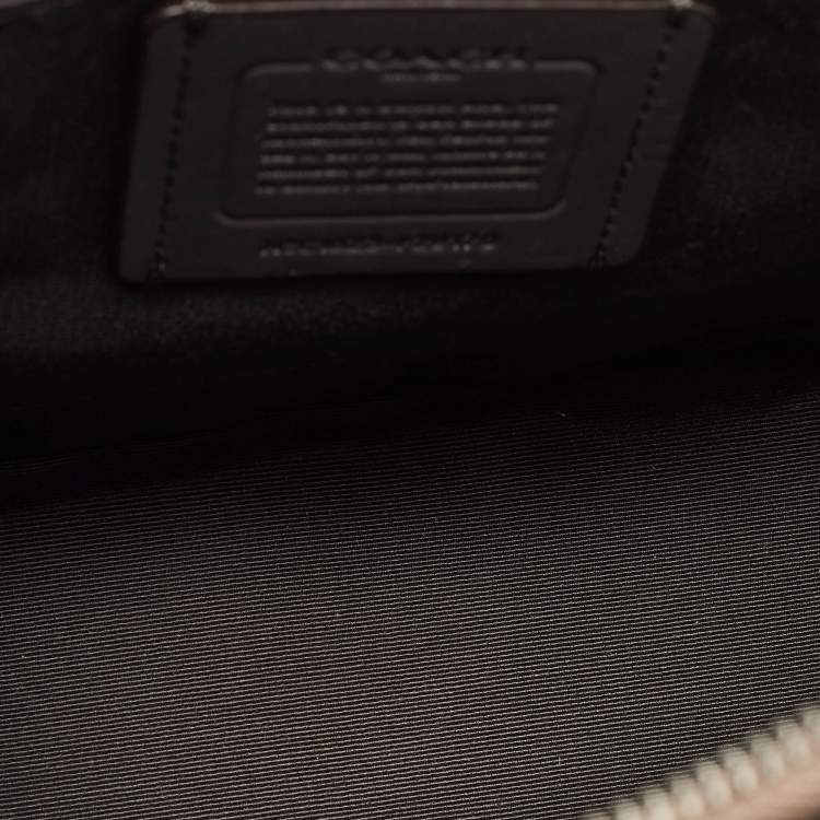 مملوكة مسبقًا Coach Metallic Leather Mini Sierra Satchel