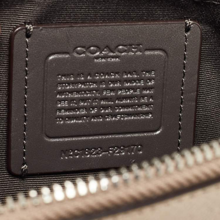 مملوكة مسبقًا Coach Metallic Leather Mini Sierra Satchel