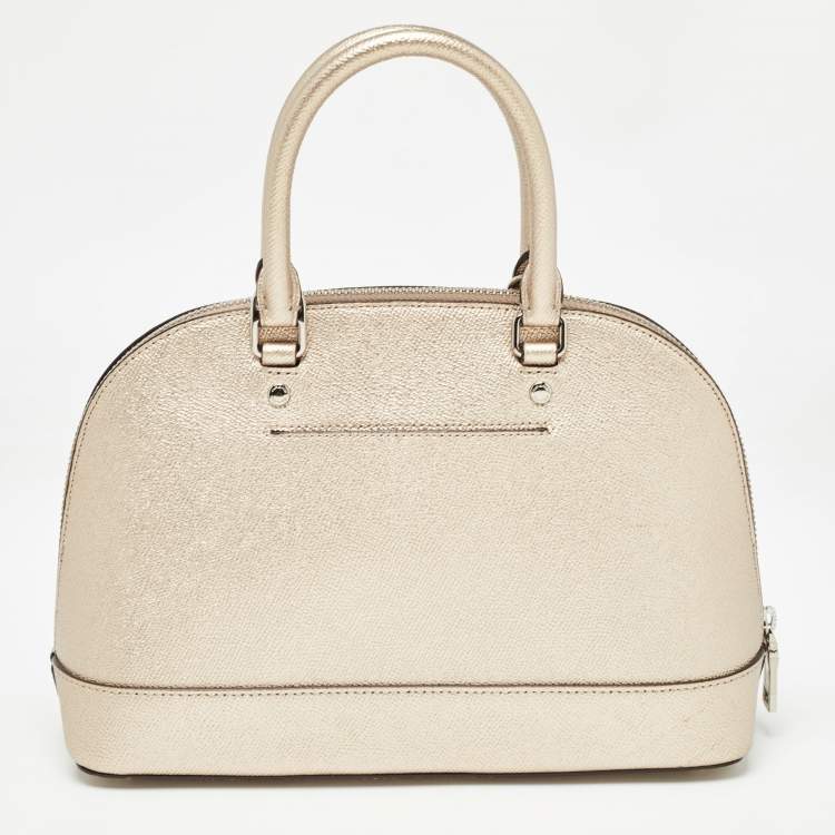 مملوكة مسبقًا Coach Metallic Leather Mini Sierra Satchel