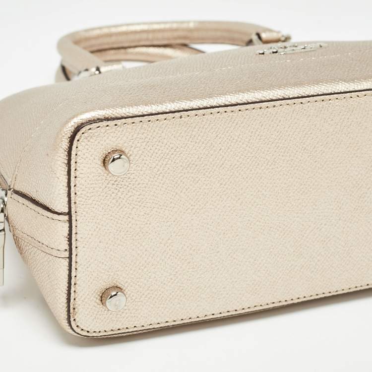 مملوكة مسبقًا Coach Metallic Leather Mini Sierra Satchel