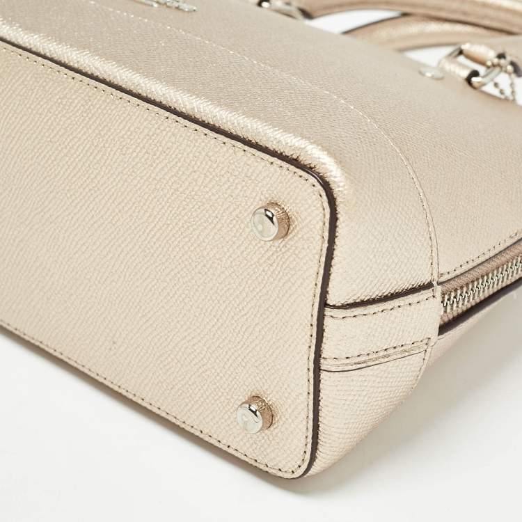 مملوكة مسبقًا Coach Metallic Leather Mini Sierra Satchel