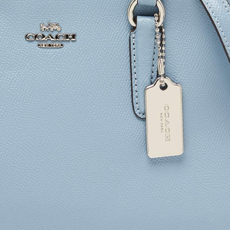 مملوكة مسبقًا Coach Blue Leather Mini Surrey Carryall Tote