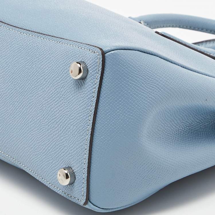 مملوكة مسبقًا Coach Blue Leather Mini Surrey Carryall Tote