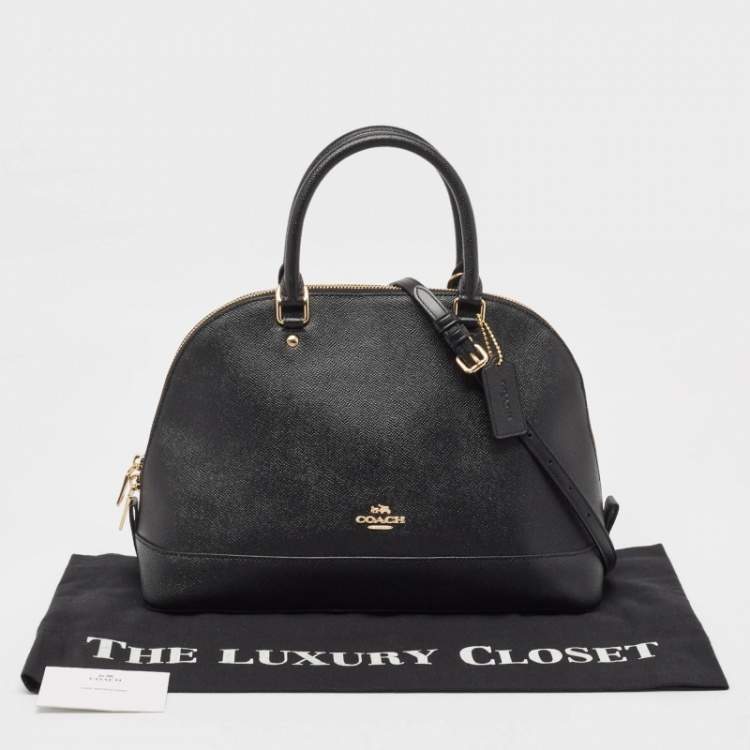 Pre Owned Coach Black Leather Sierra Satchel