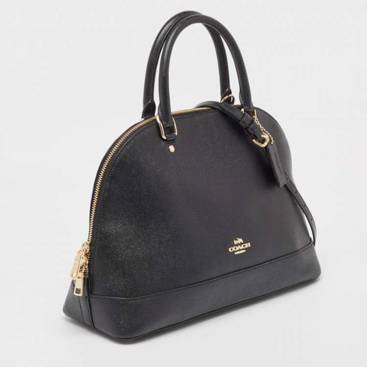 Pre Owned Coach Black Leather Sierra Satchel