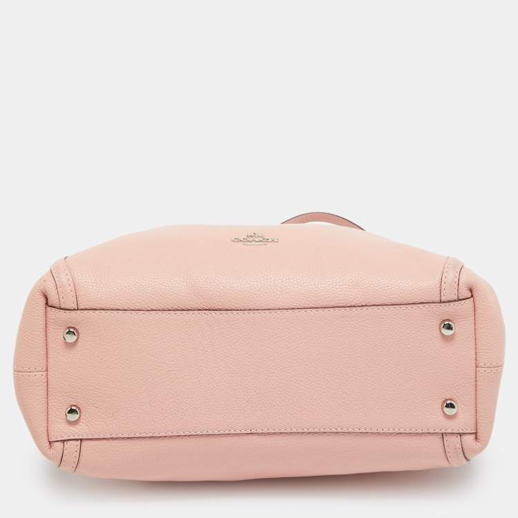 Pre Owned Coach Pink Leather Edie Shoulder Bag