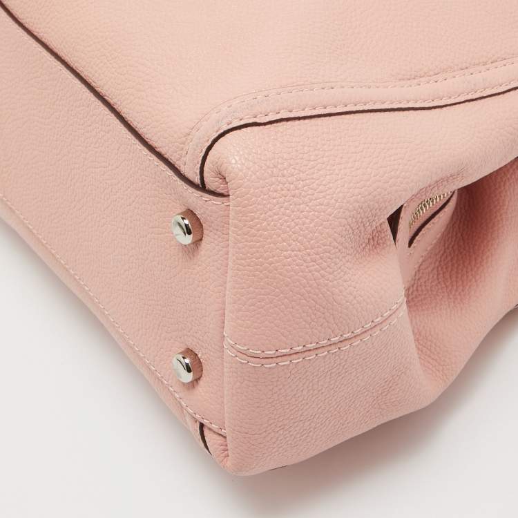 Pre Owned Coach Pink Leather Edie Shoulder Bag