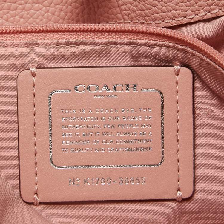 Pre Owned Coach Pink Leather Edie Shoulder Bag