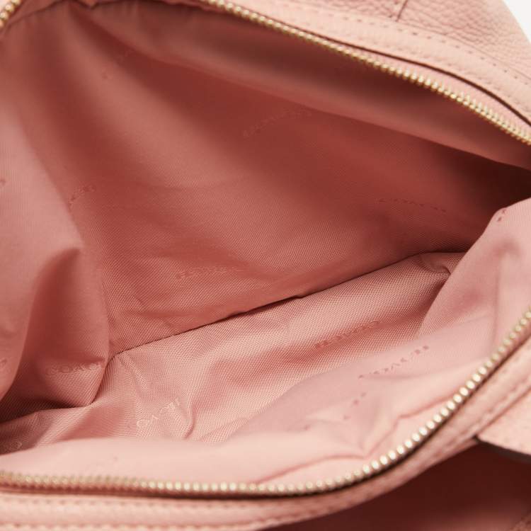 Pre Owned Coach Pink Leather Edie Shoulder Bag