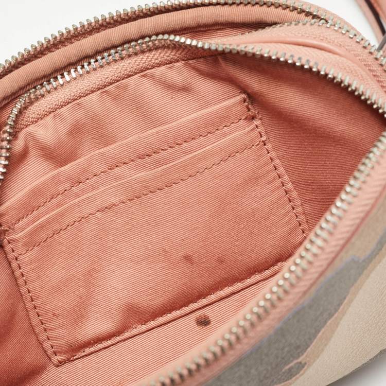 Pre Owned Coach Multicolor Camouflage Coated Canvas Crossbody Bag