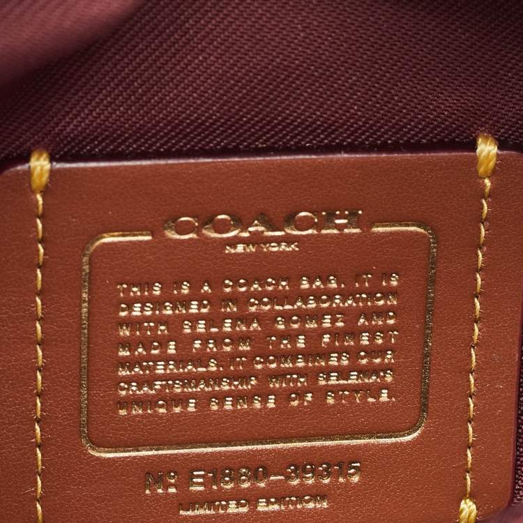 Pre Owned Coach Pink Leather Belt Bag